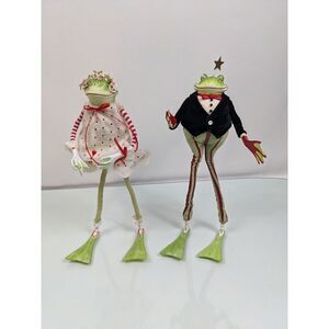 Dept 56 Patience Brewster Krinkles Frogs Figures Male & Female 12" Mr‎ & Mrs